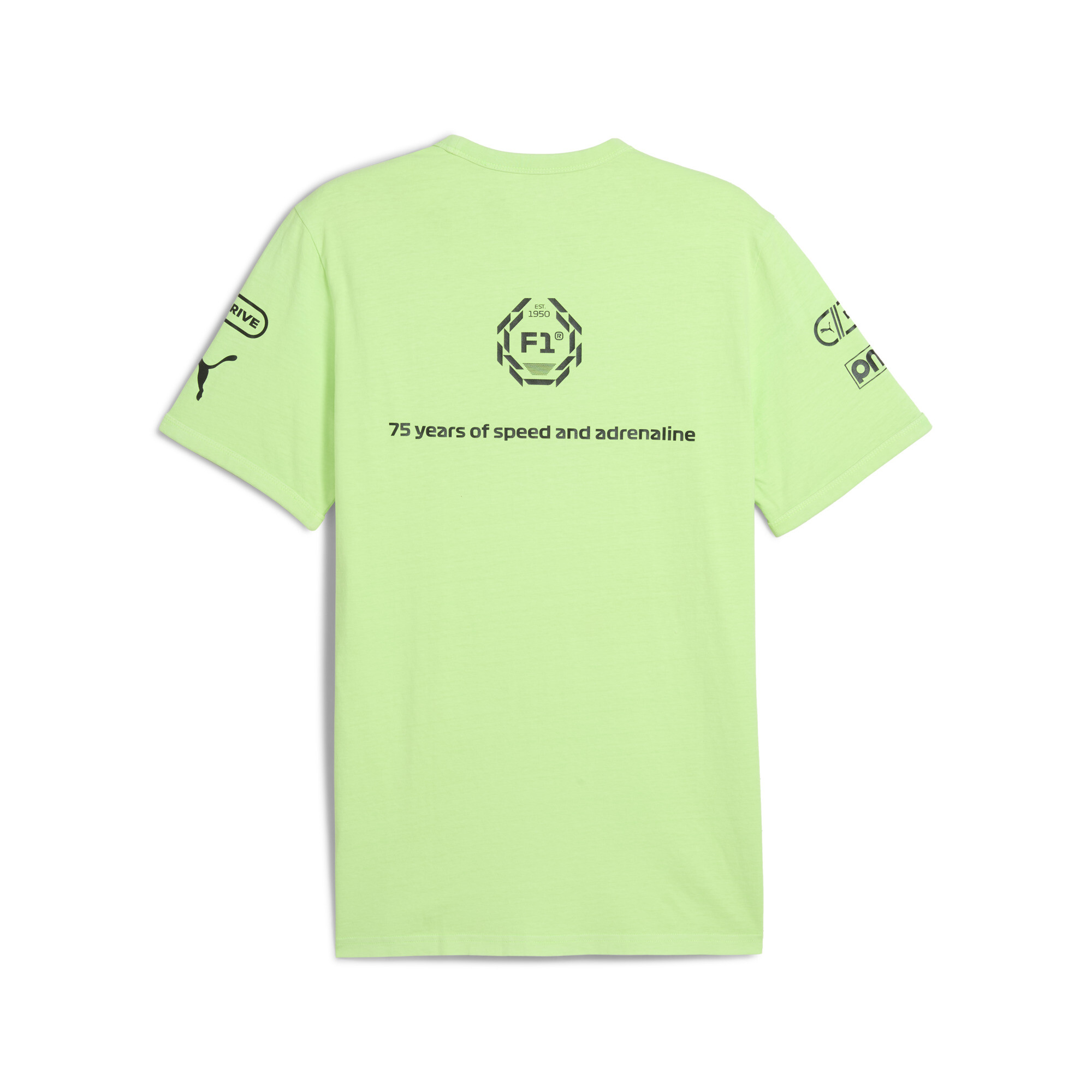 F1® Ringer T-shirt met print voor Heren, Groen, Maat S | PUMA