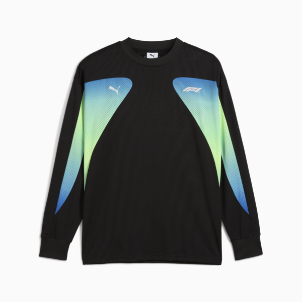 F1® Oversized Long Sleeve Tee Men, PUMA Black, large-ZAF