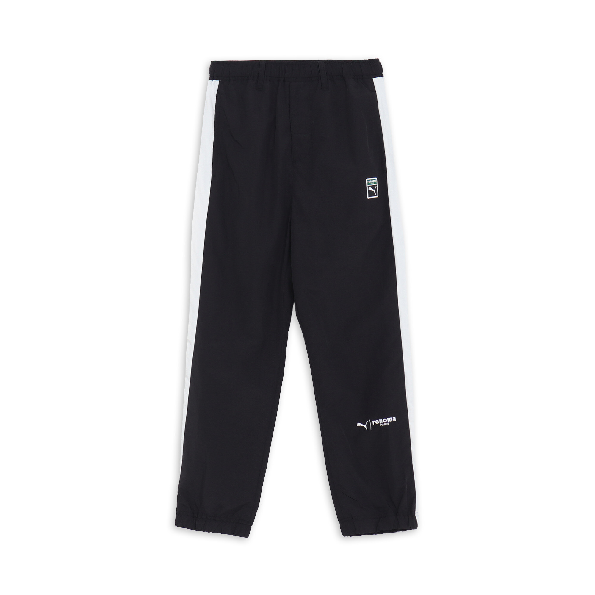 商品情報renoma golfとのコラボレーションより、ナイロンパンツが登場。サイドのT7ストライプにプーマロゴのディテールを施したデザイン。ナイロン素材の軽やかな履き心地で快適な着用感を提供します。