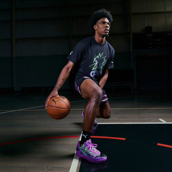 Scoot Purple Lab Men's Basketball Tee<table cellpadding="0" cellspacing="0" role="presentation"><tbody></tbody></table>, PUMA Black, large-ZAF