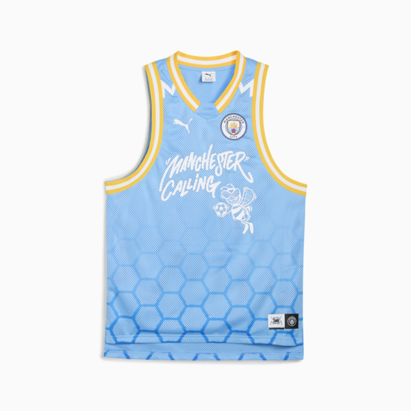 PUMA HOOPS x MANCHESTER CITY Basketball Jersey Men, Team Light Blue, large-MEX