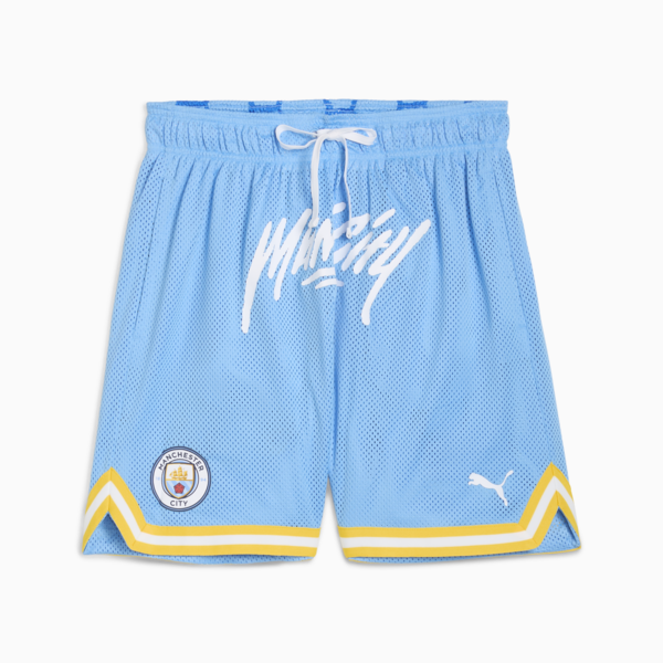 PUMA HOOPS x MANCHESTER CITY Basketball Shorts Men, Team Light Blue, large-MEX