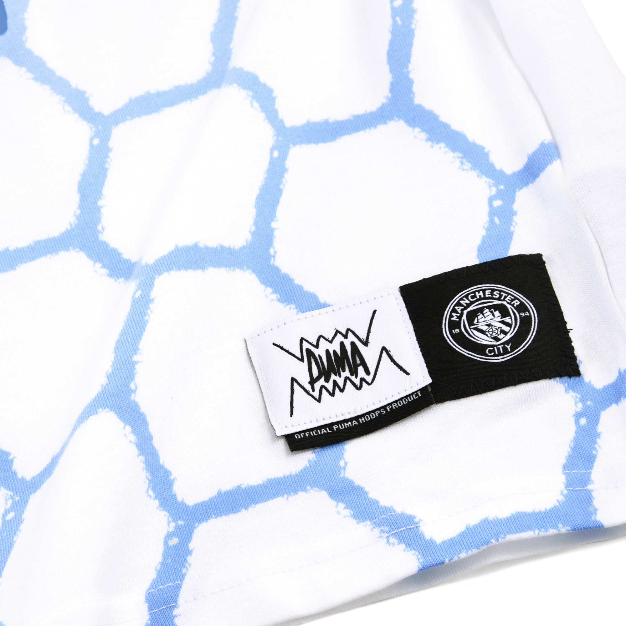 PUMA HOOPS x MANCHESTER CITY Basketbal-T-shirt voor Heren, Wit, Maat XL thumbnail 2