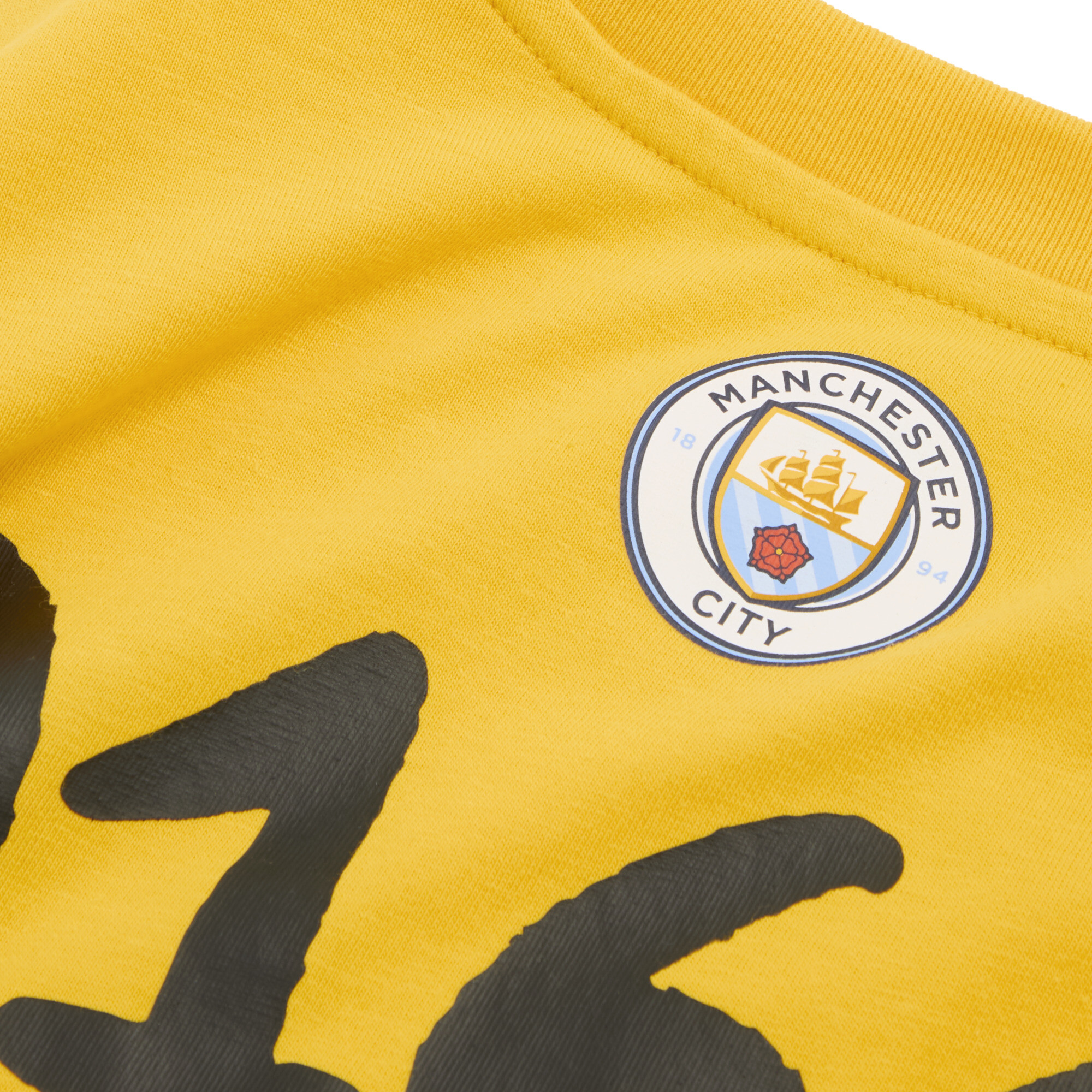 PUMA HOOPS x MANCHESTER CITY Basketbal-T-shirt voor Heren, Geel, Maat M thumbnail 3