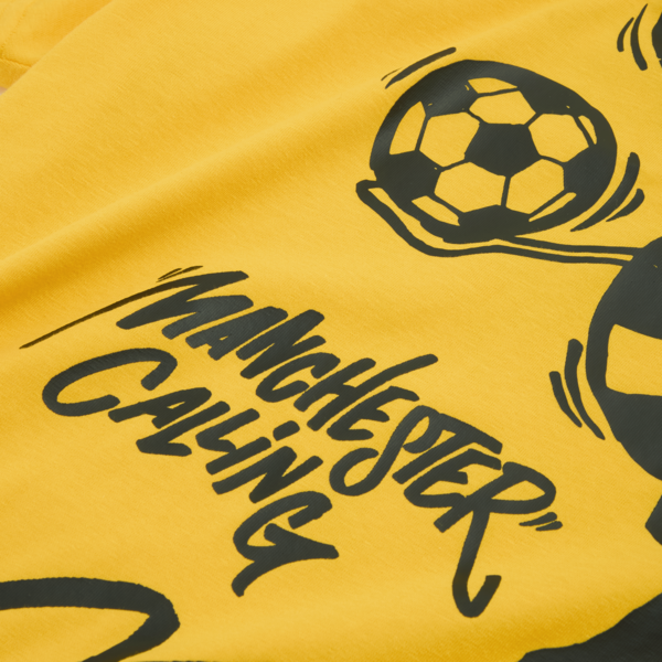 PUMA HOOPS x MANCHESTER CITY Basketball Tee Men, Yellow Sizzle, large-MEX
