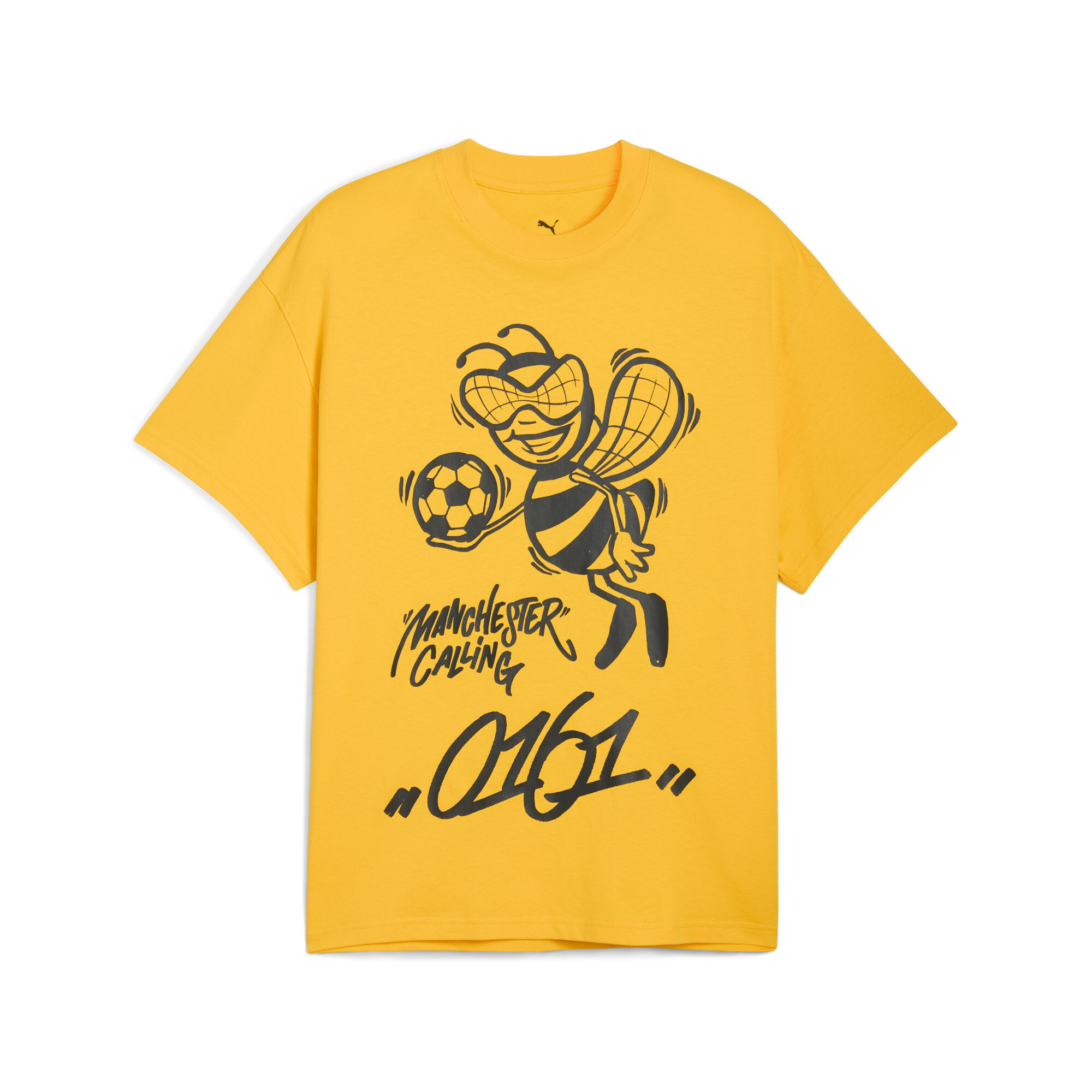Puma HOOPS x MANCHESTER CITY Basketballshirt Herren | Mit Plain | Yellow Sizzle | Größe: L