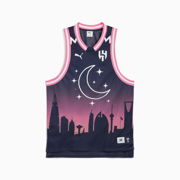 PUMA HOOPS x AL-HILAL SFC Basketball Jersey Men, PUMA Navy-AOP, large-MEX