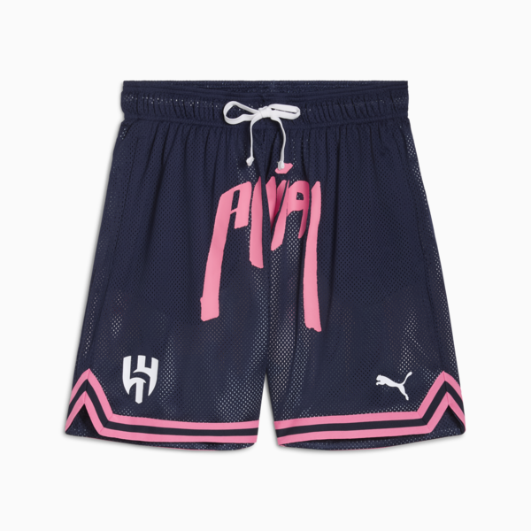 PUMA HOOPS x AL-HILAL SFC Basketball Reversible Shorts Men, PUMA Navy-AOP, large-MEX
