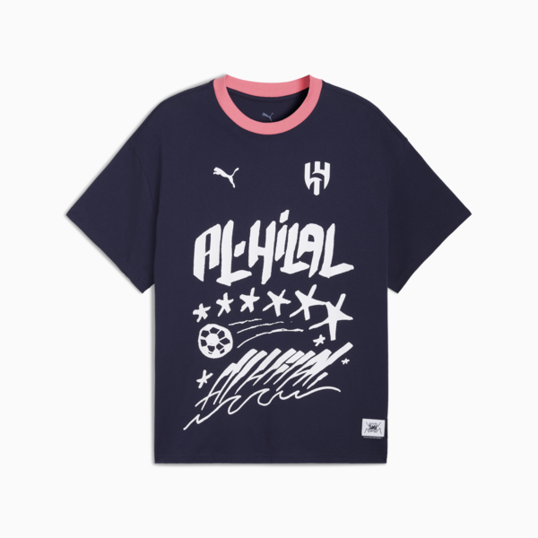 PUMA HOOPS x AL-HILAL SFC Basketball Tee Men, PUMA Navy, large-MEX