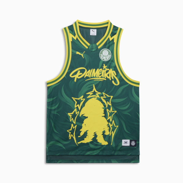PUMA HOOPS x SE PALMEIRAS Basketball Jersey Men, Malachite-Jade Green-AOP, large-MEX