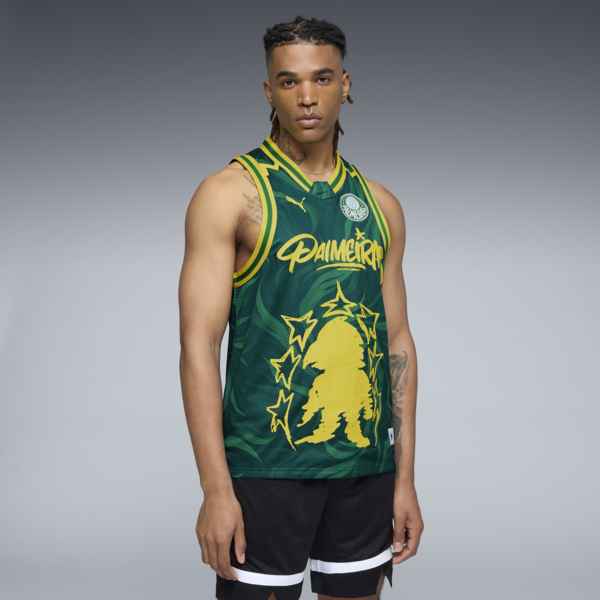 PUMA HOOPS x SE PALMEIRAS Basketball Jersey Men, Malachite-Jade Green-AOP, large-MEX