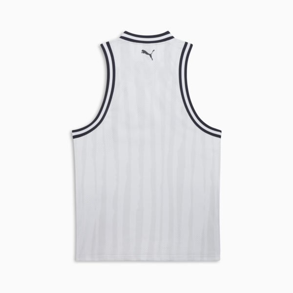 Camiseta de básquetbol PUMA HOOPS x CF MONTERREY para hombre, Feather Gray-PUMA White-AOP, large-MEX