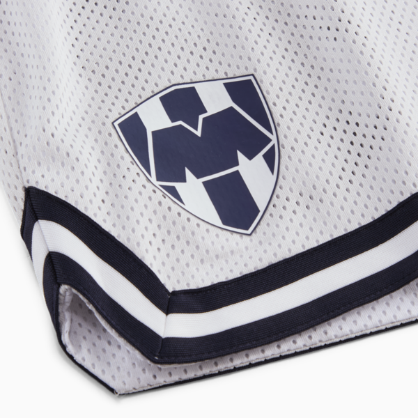 PUMA HOOPS x CF MONTERREY Basketball Shorts Men, Feather Gray-PUMA White-AOP, large-MEX