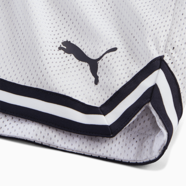 PUMA HOOPS x CF MONTERREY Basketball Shorts Men, Feather Gray-PUMA White-AOP, large-MEX