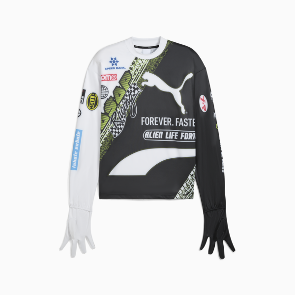 A$AP ROCKY x PUMA Tire Glove Long Sleeve Tee Unisex, PUMA White, large-ZAF
