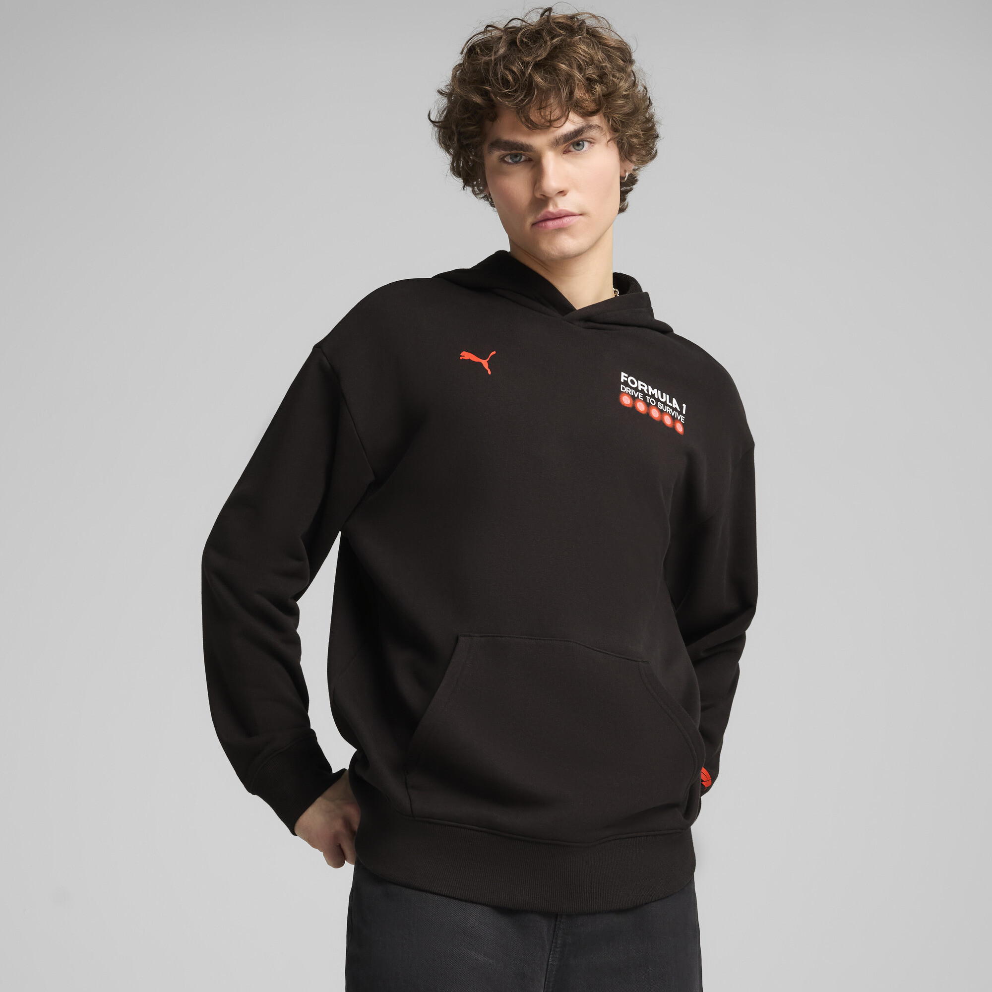 Puma F1 Dts Graphic Hoodie In Black