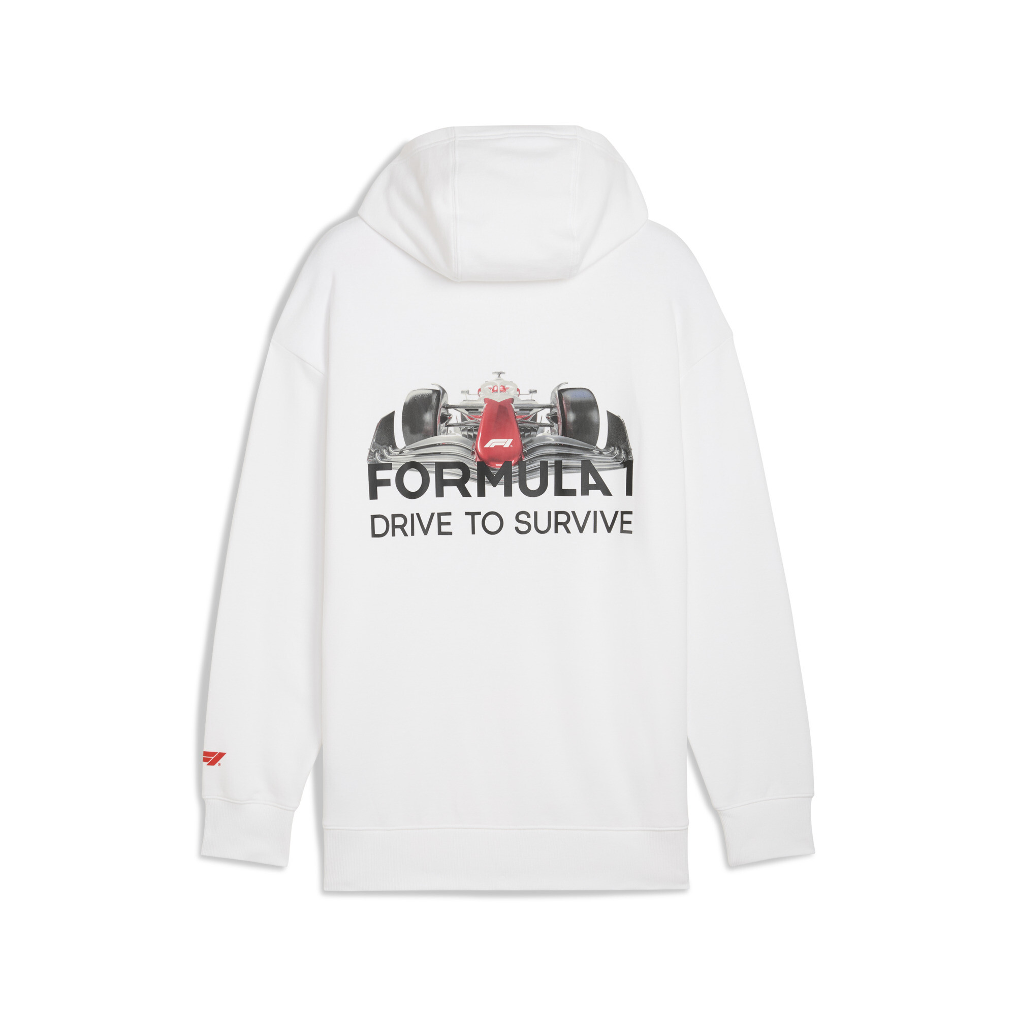 F1® Drive to Survive hoodie met print voor Heren, Wit, Maat M | PUMA