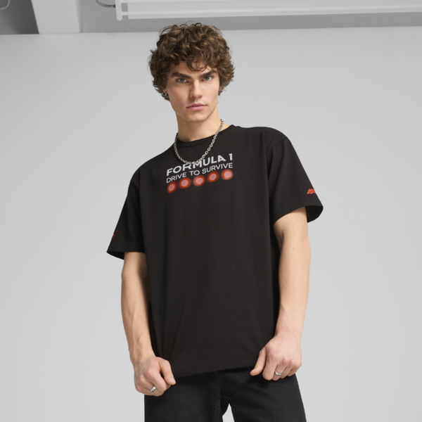 Playera estampada F1 Drive To Survive para hombre, PUMA Black, large-MEX