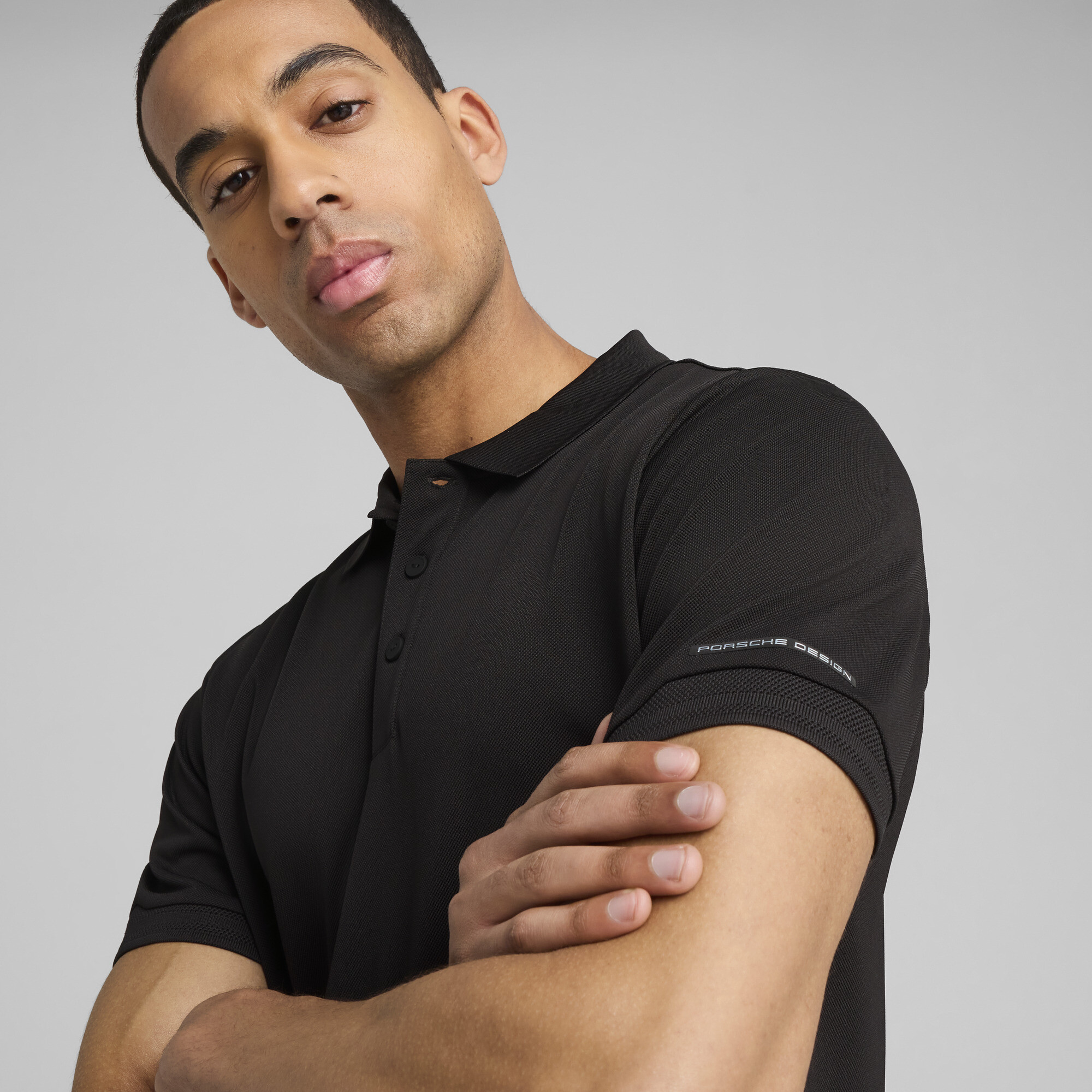 PUMA Porsche Design polo voor Heren, Zwart, Maat XL thumbnail 7