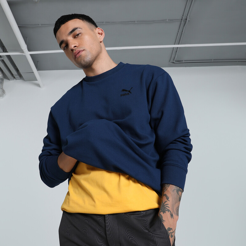 

Men's PUMA CLASSICS Jacquard Crew-Neck Sweatshirt