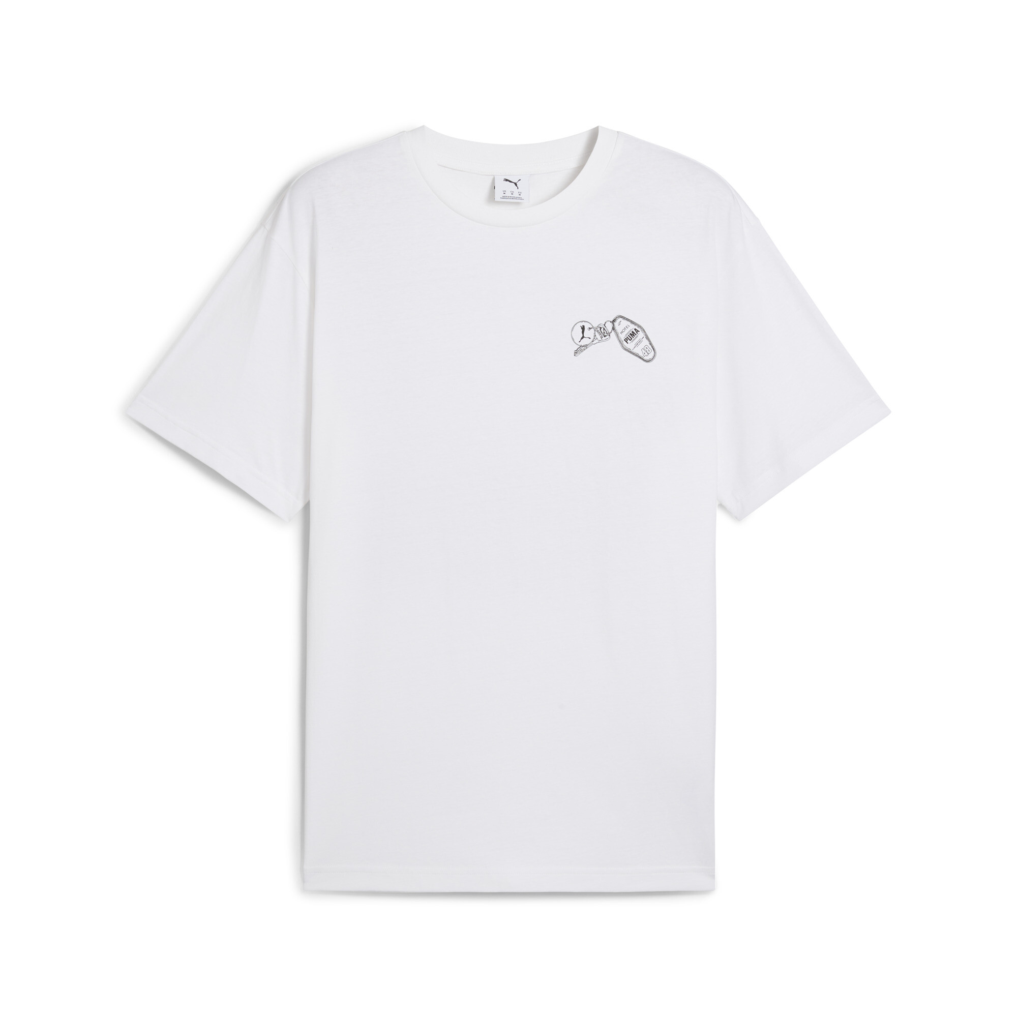 商品情報あなたの日常に溶け込む、フレッシュな半袖Tシャツ。胸と背中の印象的なウォーターベースグラフィックが、存在感を発揮します｡リラックスフィットのシルエットで快適な着心地を提供。カジュアルシーンにぴ