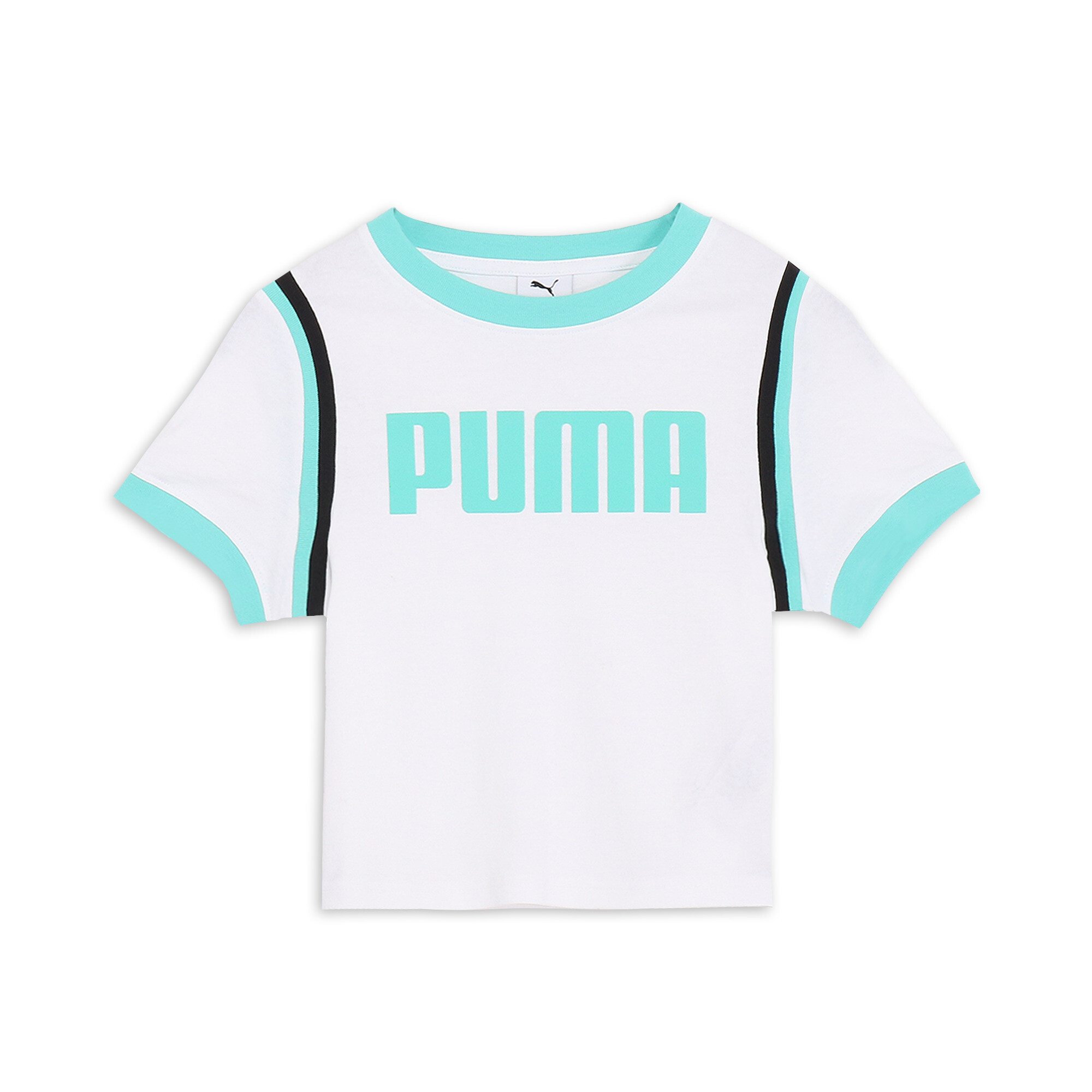 商品情報 大胆で洗練されたあなたのための、半袖Tシャツ。スリムフィット、クロップ丈のシルエットでフェミニンな雰囲気を演出する一着です。リブインサートと肩のチップ、リブネックラインとカフスを採用。普段使