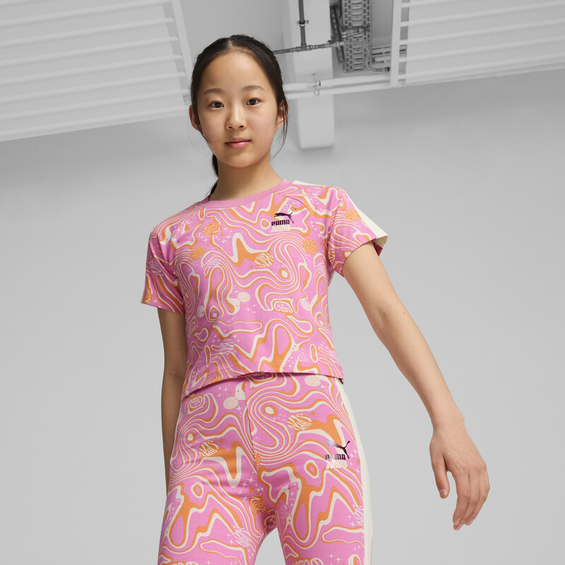 

PUMA LAVA LAND Girl's Printed Knitted Slim Fit Top