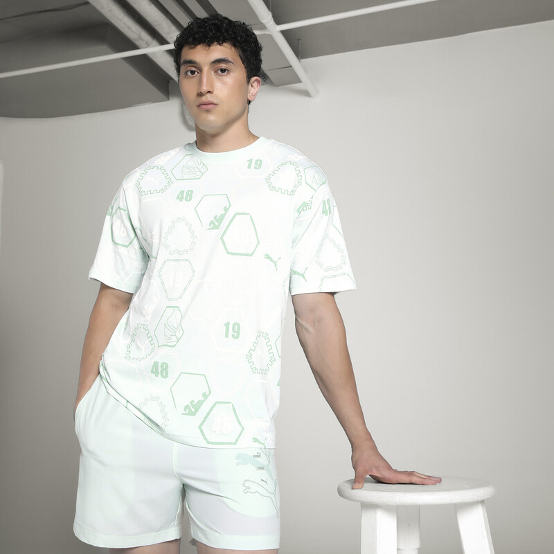

Men's PUMA PREMIUM Essential Relaxed AOP Tee
