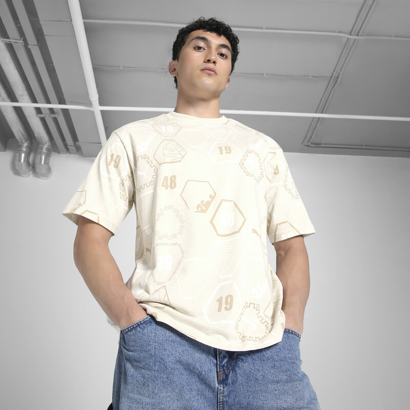 

Men's PUMA PREMIUM Essential Relaxed AOP Tee