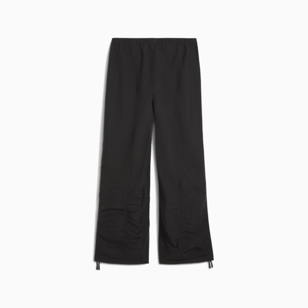 Wardrobe Essentials Parachute Woven Pants Women, PUMA Black, large-ZAF