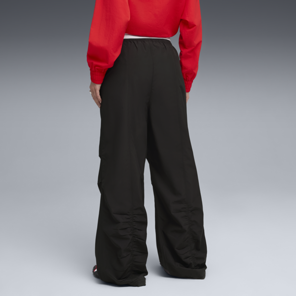 Wardrobe Essentials Parachute Woven Pants Women, PUMA Black, large-ZAF