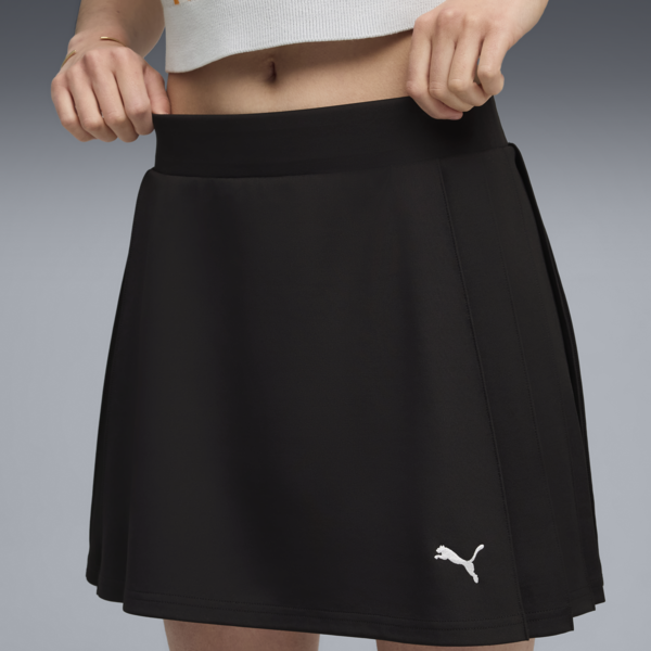 Wardrobe Essentials Pleated Skirt Women, PUMA Black, large-ZAF