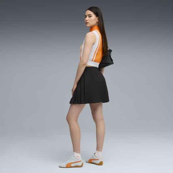 Wardrobe Essentials Pleated Skirt Women, PUMA Black, large-ZAF