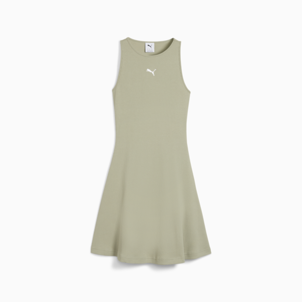 Wardrobe Essentials Ribbed Dress Women, Lux Army, large-ZAF
