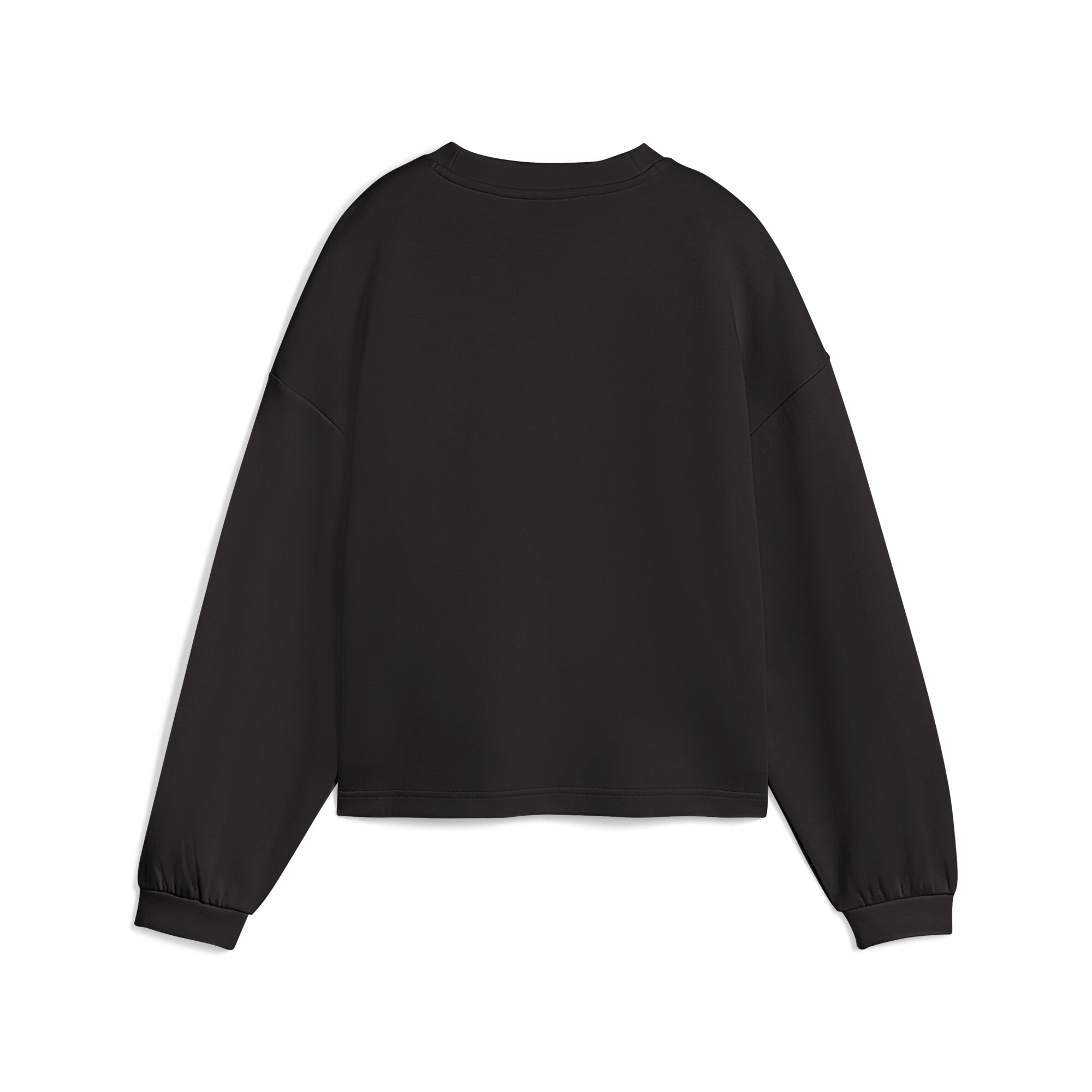 PUMA Wardrobe Essentials oversized top met ronde hals voor Dames, Zwart, Maat M thumbnail 2