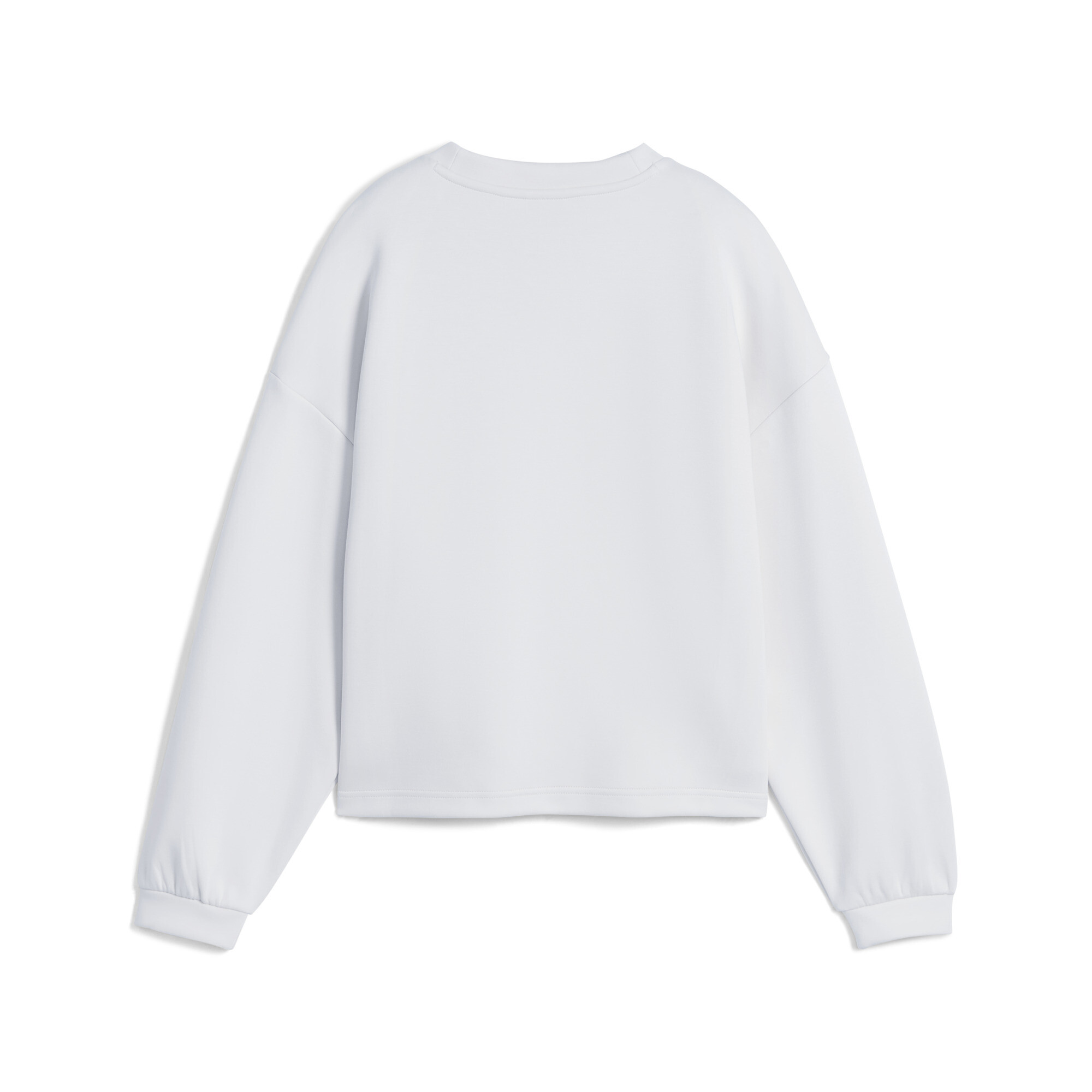 PUMA Wardrobe Essentials oversized top met ronde hals voor Dames, Zilver, Maat XS thumbnail 2
