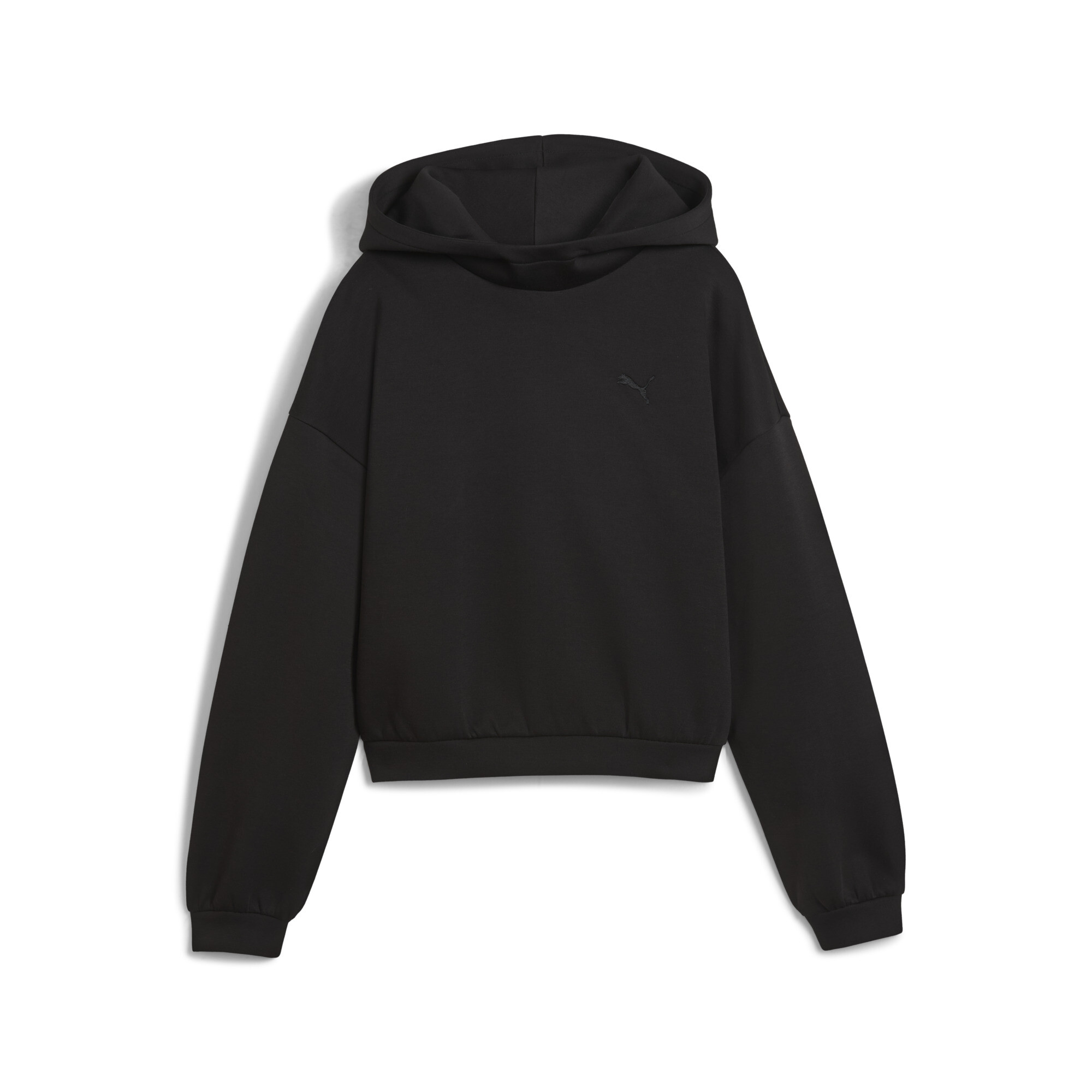 PUMA Wardrobe Essentials oversized hoodie voor Dames, Zwart, Maat XL thumbnail 3