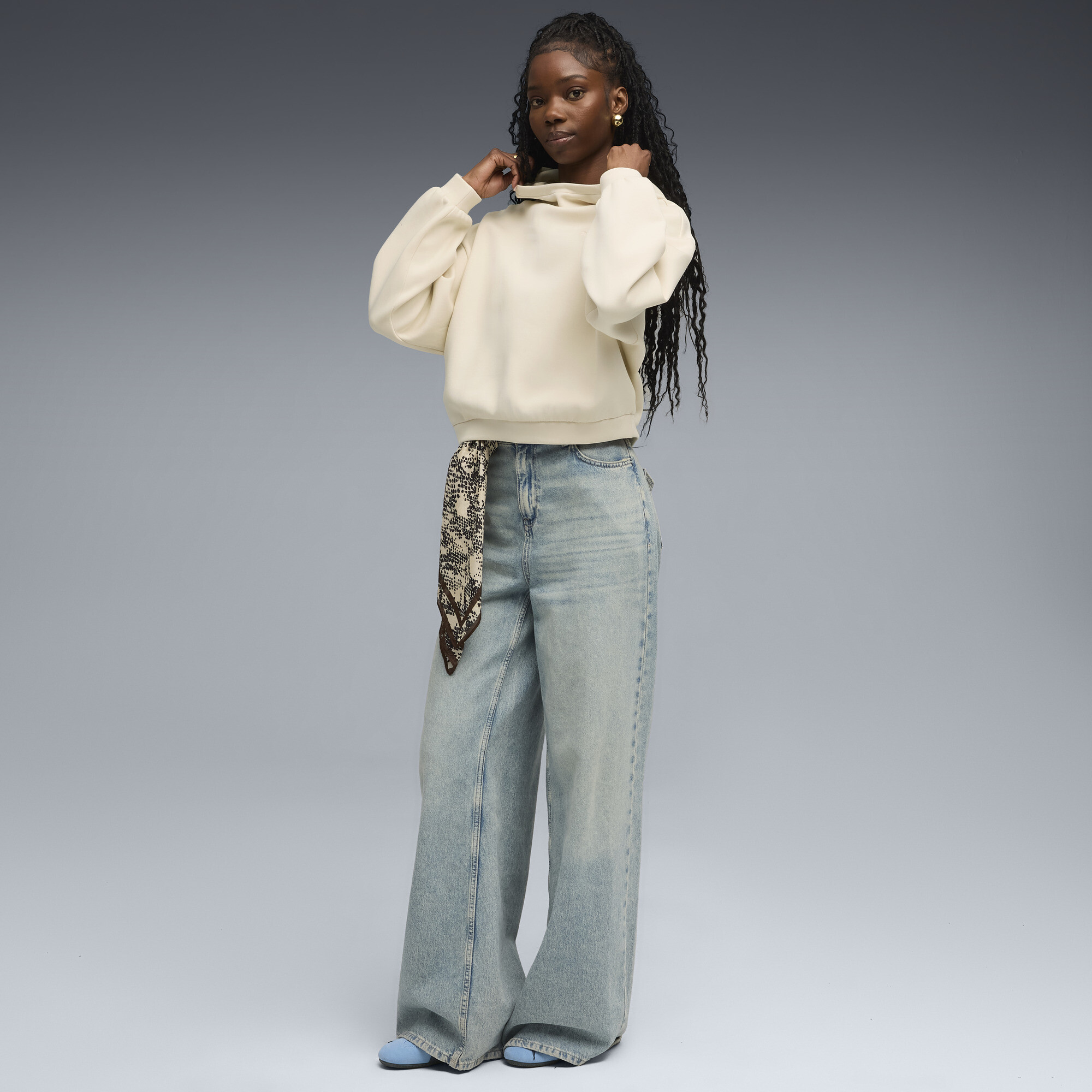 PUMA Wardrobe Essentials oversized hoodie voor Dames, Maat XS thumbnail 4