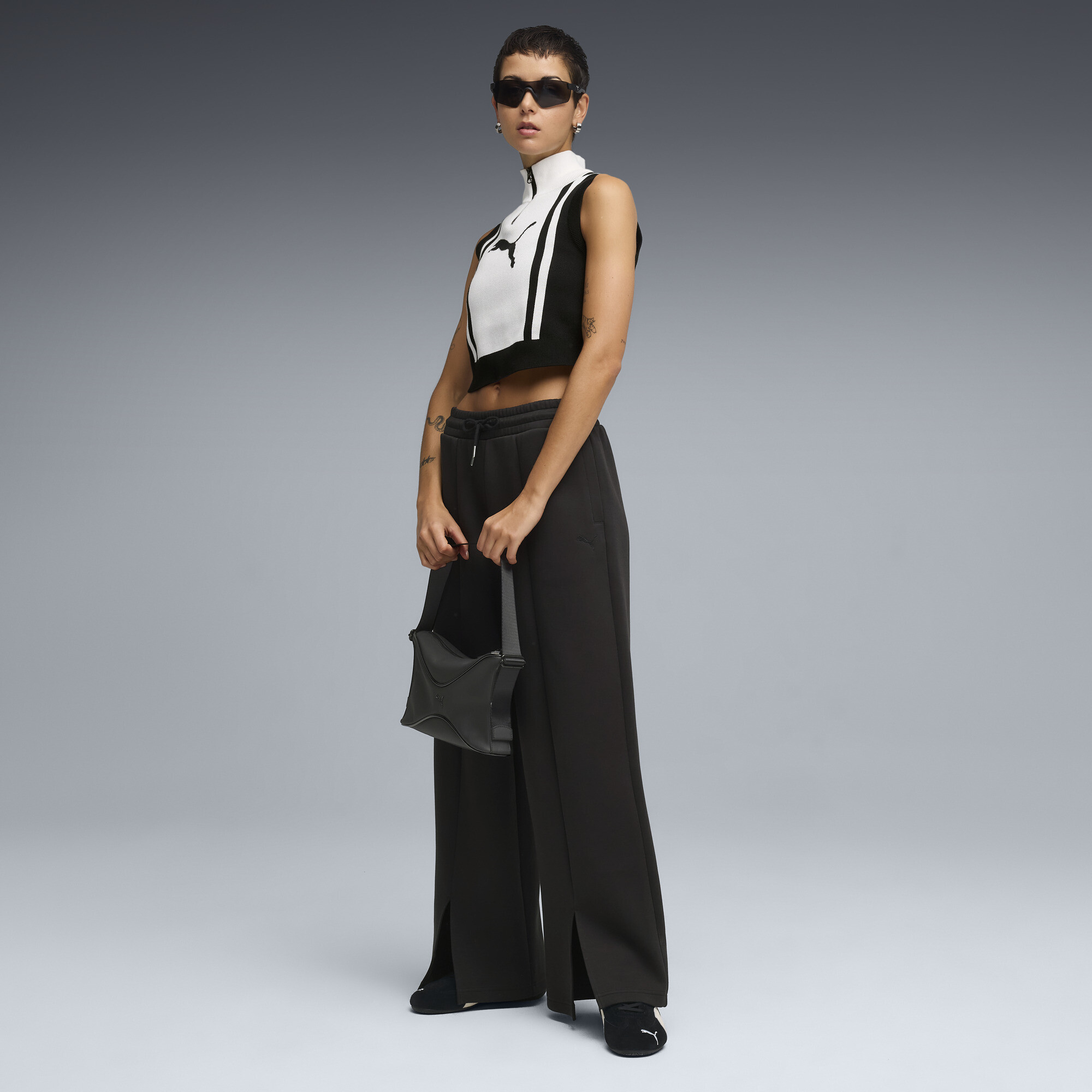 PUMA Wardrobe Essentials relaxte broek voor Dames, Zwart, Maat XS thumbnail 4