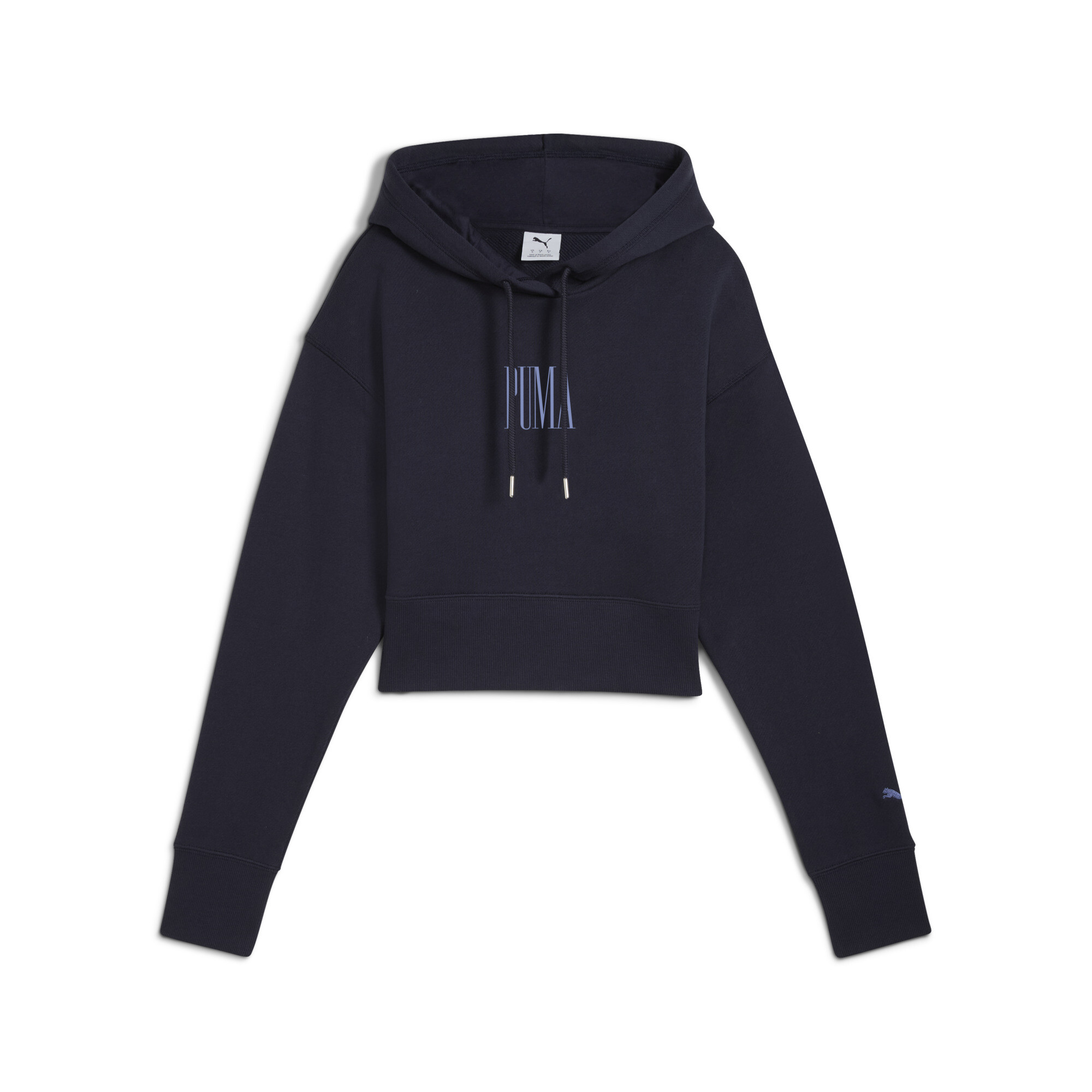 PUMA Premium Essentials relaxte hoodie met print voor Dames, Blauw, Maat XL thumbnail 3
