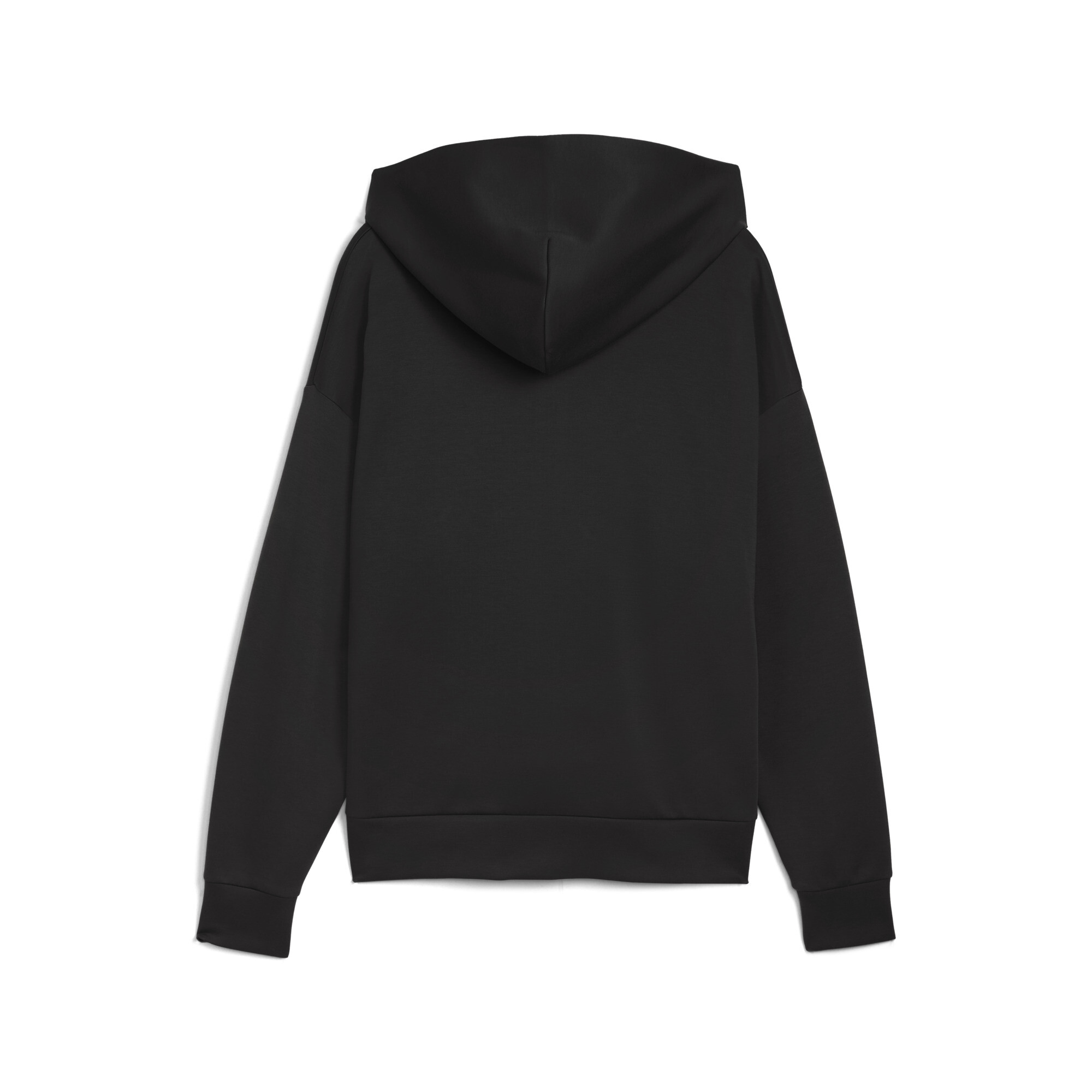 PUMA Wardrobe Essentials boxy hoodie met volledige rits voor Heren, Zwart, Maat XS thumbnail 2