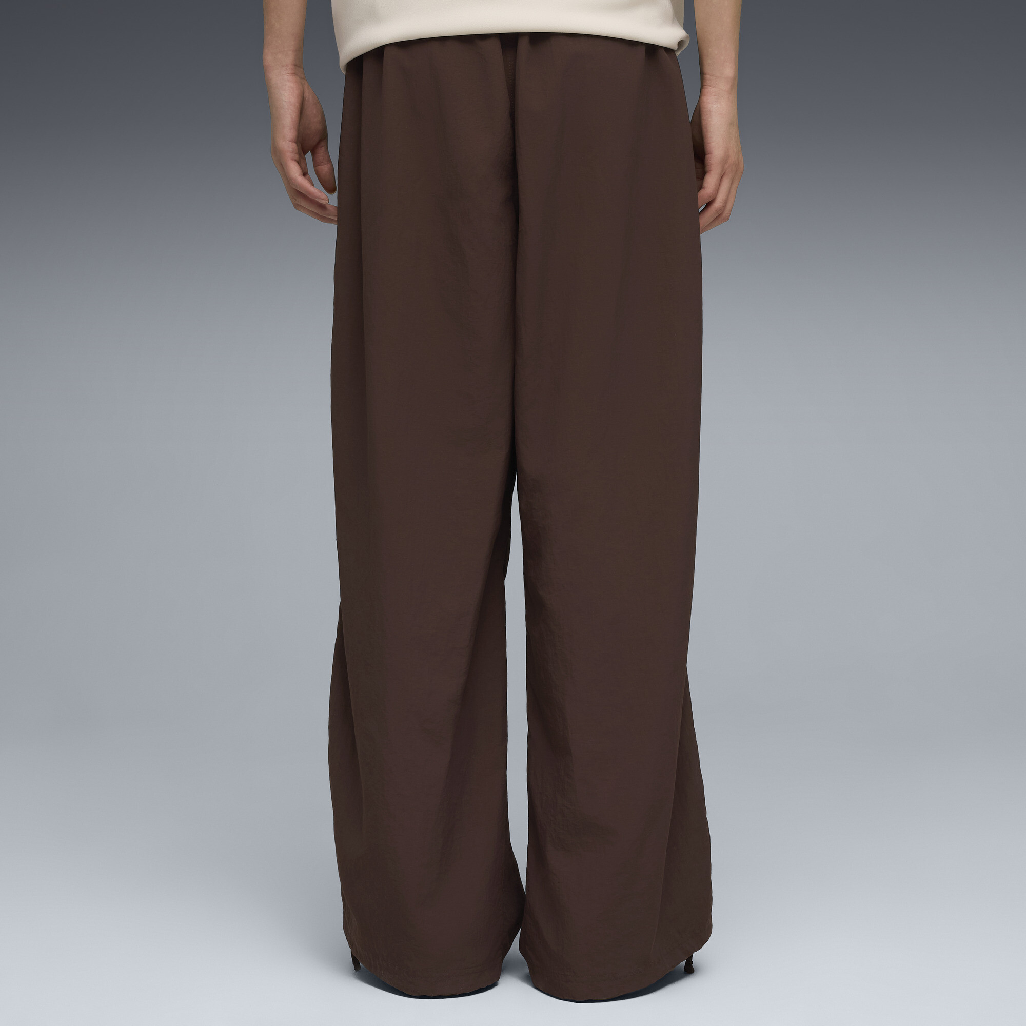 PUMA Wardrobe Essentials oversized parachutebroek voor Heren, Bruin, Maat XXL thumbnail 5