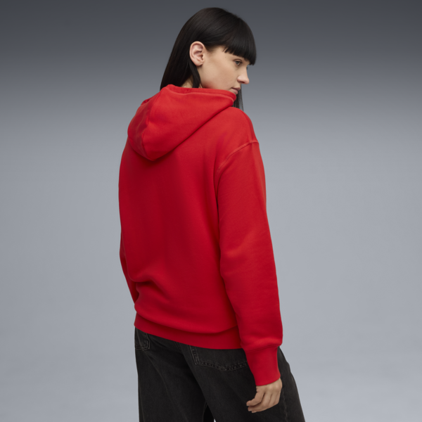 Premium Essentials Relaxed Graphic Hoodie Unisex, For All Time Red, large-ZAF