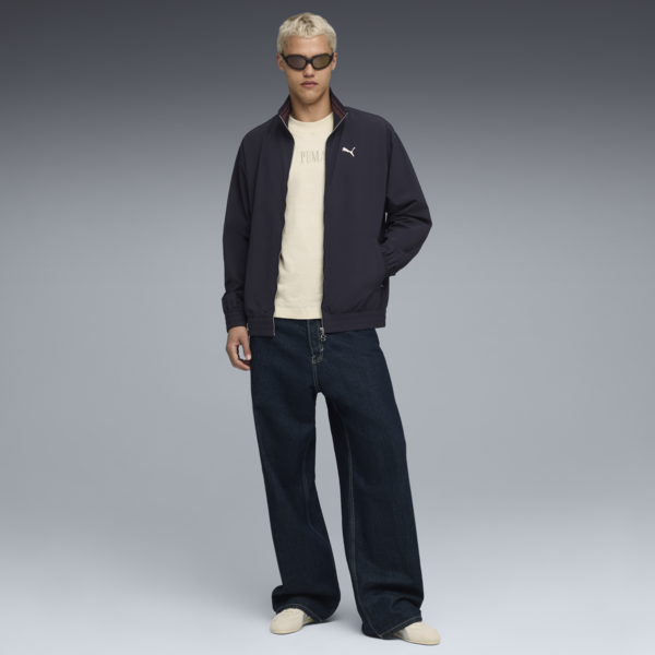 Premium Essentials Relaxed Track Jacket Unisex, New Navy-Ruby Shimmer, large-ZAF