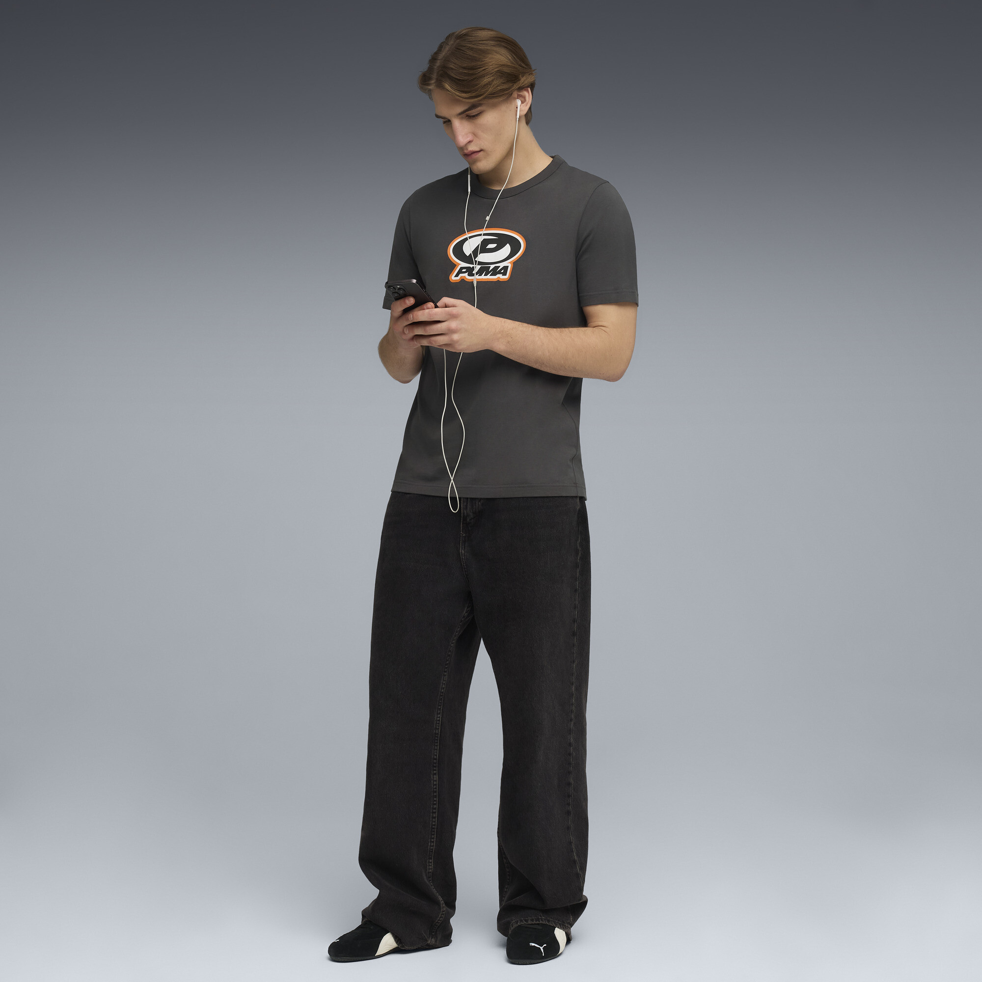 FUTURE.PUMA.ARCHIVE uniseks T-shirt met grafische print, Grijs, Maat XS thumbnail 4