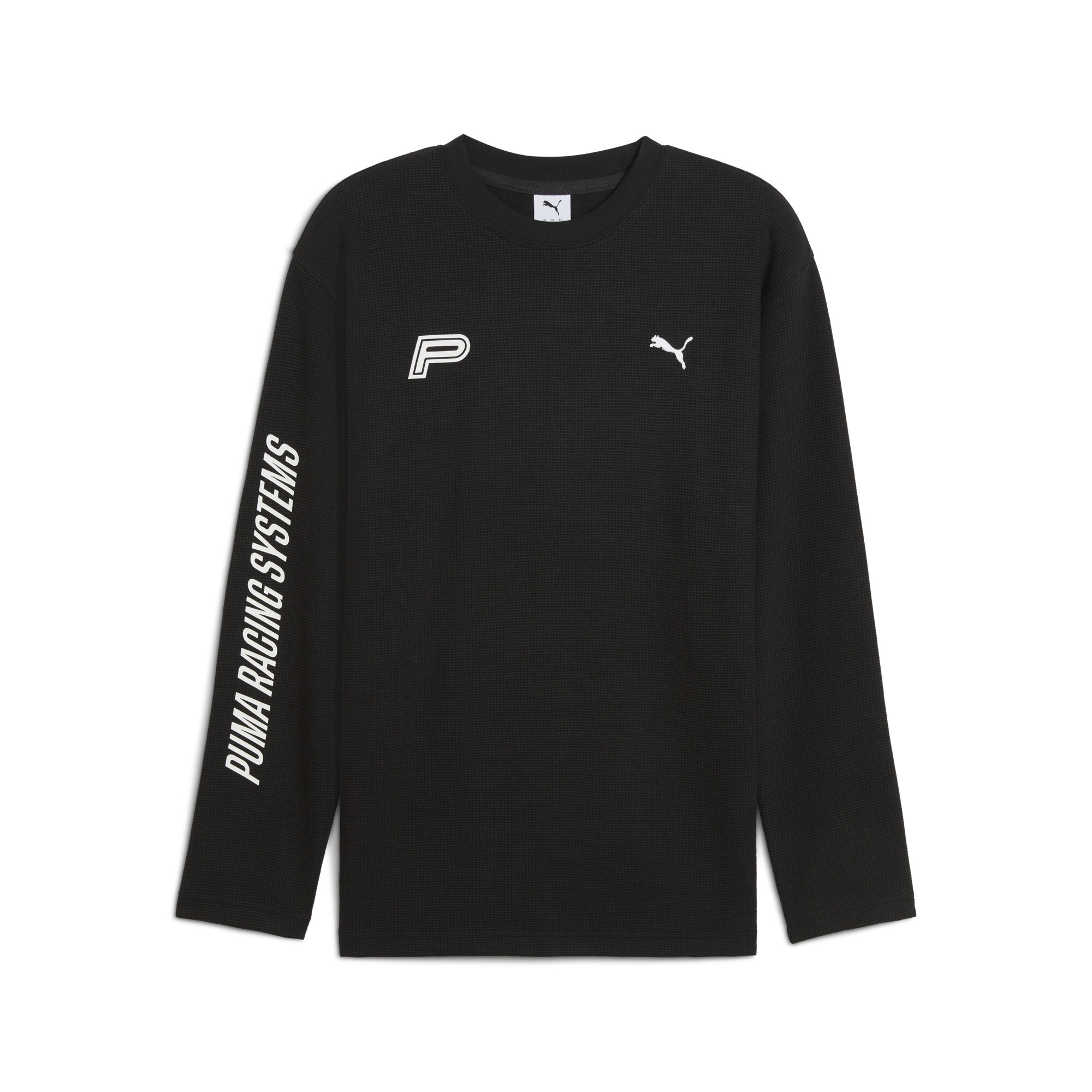 FUTURE.PUMA.ARCHIVE Waffle relaxed uniseks T-shirt met lange mouwen, Zwart, Maat XL thumbnail 3