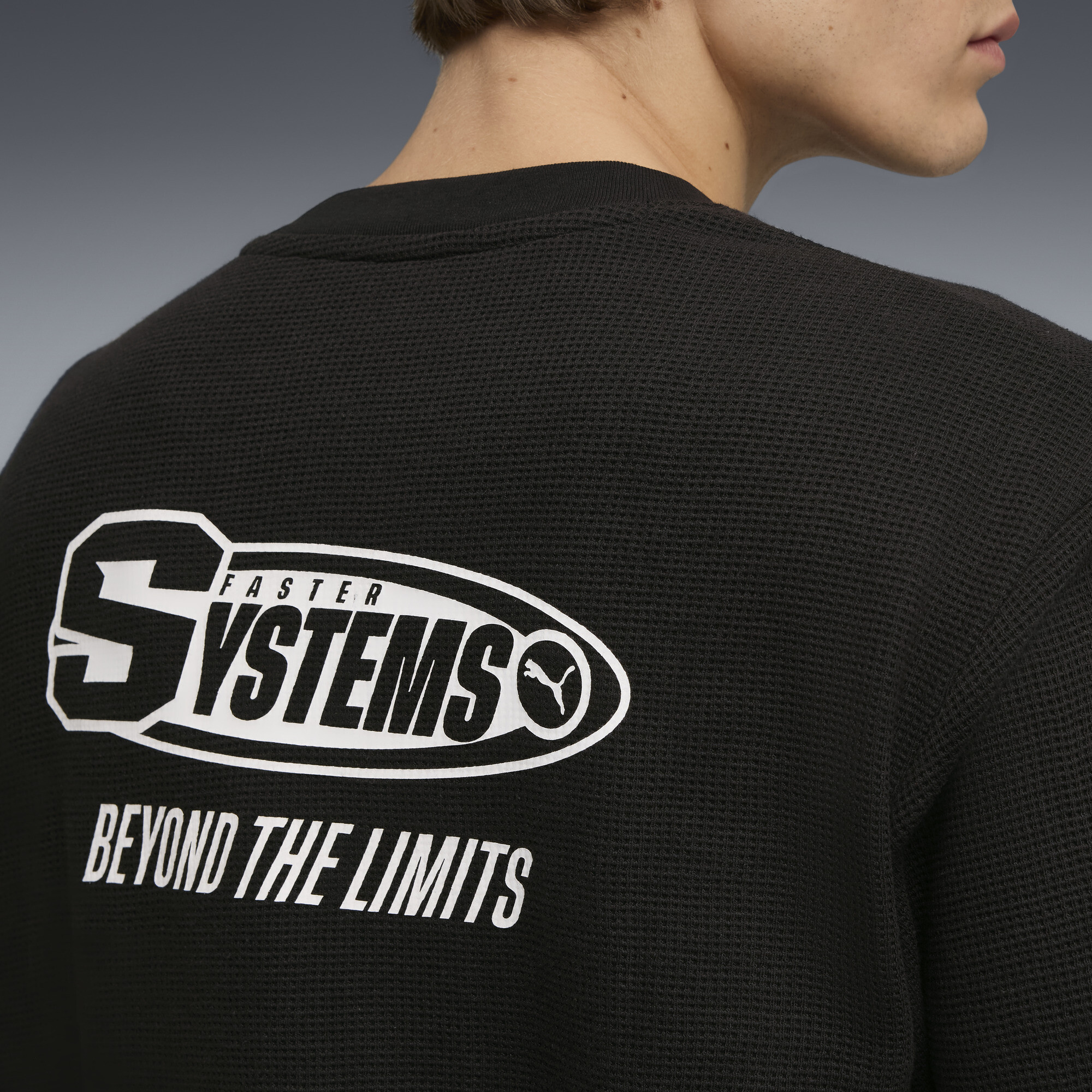 FUTURE.PUMA.ARCHIVE Waffle relaxed uniseks T-shirt met lange mouwen, Zwart, Maat XL thumbnail 4