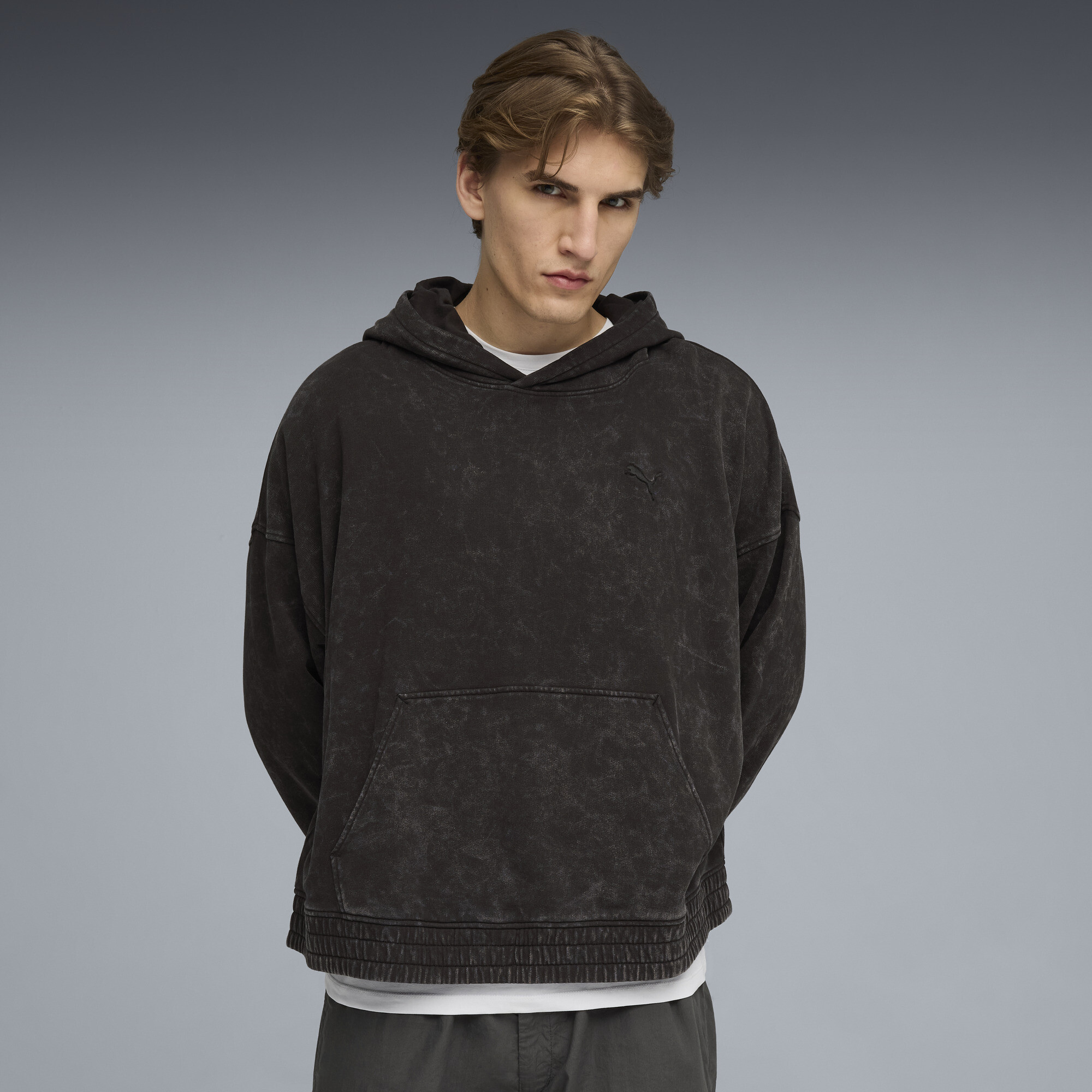 Худи FUTURE.PUMA.ARCHIVE Boxy Washed Hoodie Unisex | Цвет: Черный