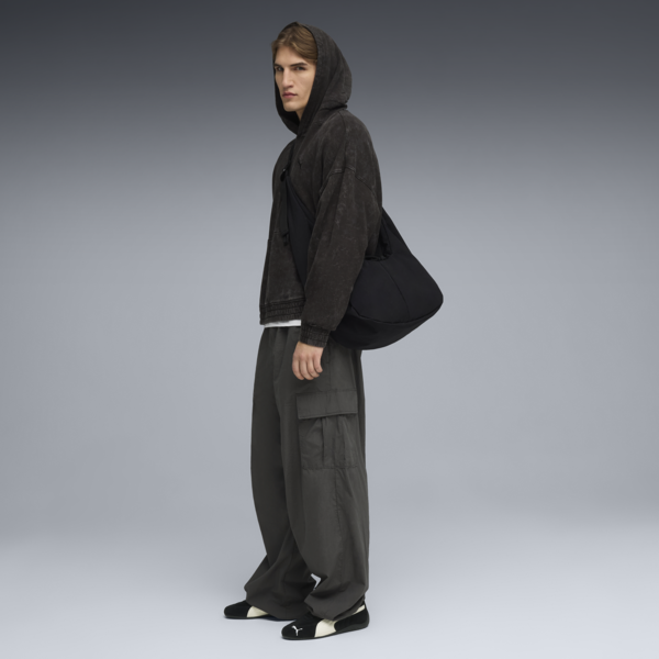 FUTURE.PUMA.ARCHIVE Boxy Washed Hoodie Unisex, PUMA Black, large-ZAF