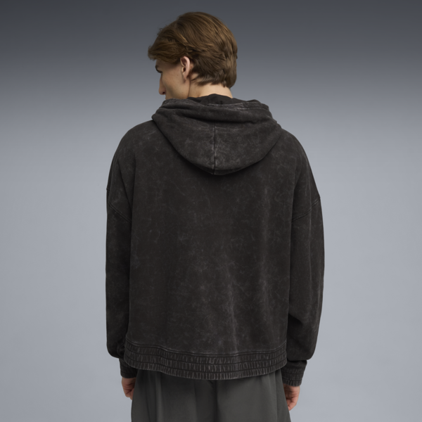 FUTURE.PUMA.ARCHIVE Boxy Washed Hoodie Unisex, PUMA Black, large-ZAF